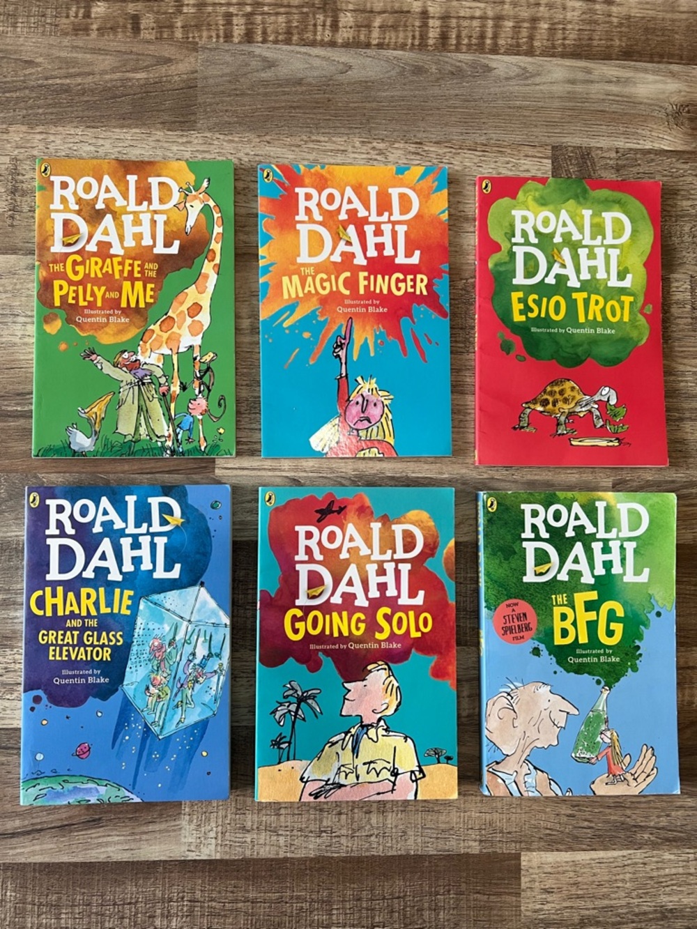 Roald Dahl Paperback Book Lot - Colorful Covers